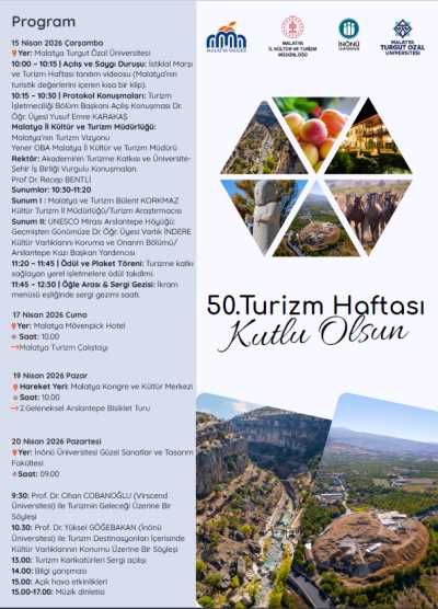 15-22 Nisan Turizm Haftası